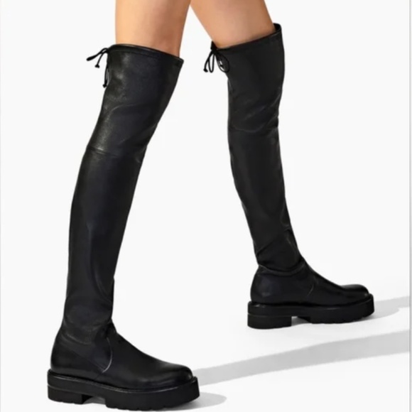 NIB Stuart Weitzman Leather Boots size 38.5 - Picture 1 of 16